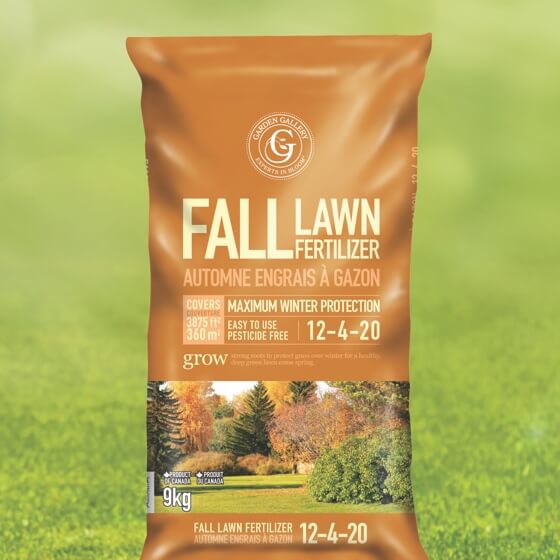 An image of our Fall Lawn Fertilizer in a bag.