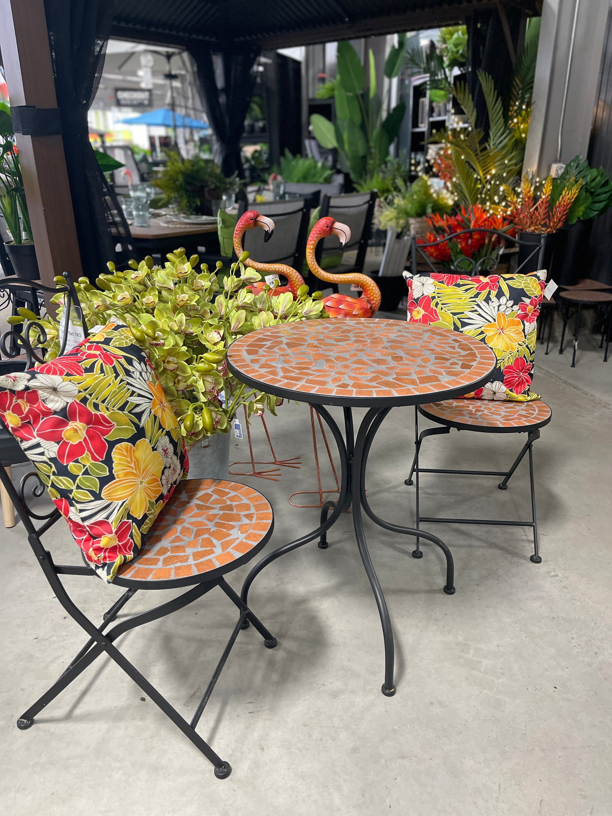 Outdoor Dining Meadows And Byrne Garden Furniture Mosaic Bistro